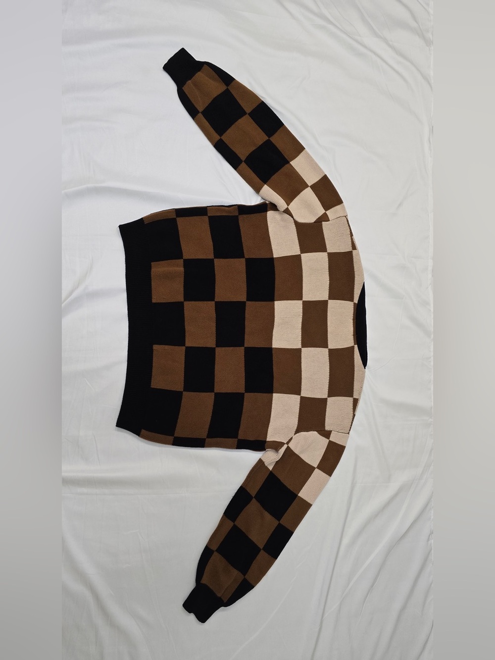 Mutma Homero cardigan black and brown check - Picture 3 of 10